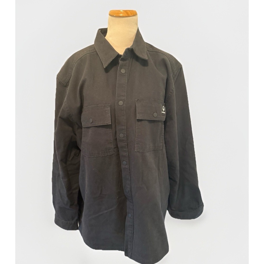 Wolverine Outerwear Canvas‎ Jacket Mens Black XXL Cotton Steelhead Overshirt